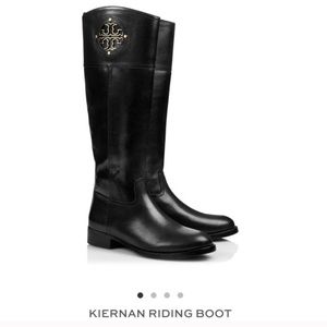 Black Tory Burch Riding Boots